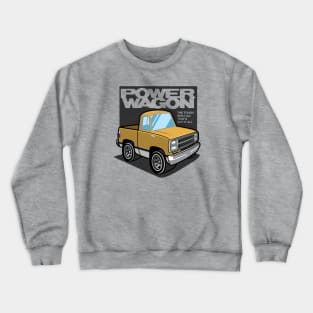 Impact Yellow - Power Wagon (1980 - White-Based) Crewneck Sweatshirt